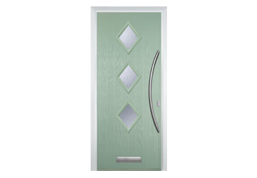 chartwell door with three diamond windows