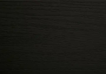 Black textured surface with wood grain pattern.